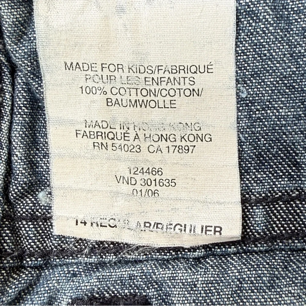 GAP Kids Flare Jeans 14 Regular Blue Denim‎ Glitter Hem Y2K Style